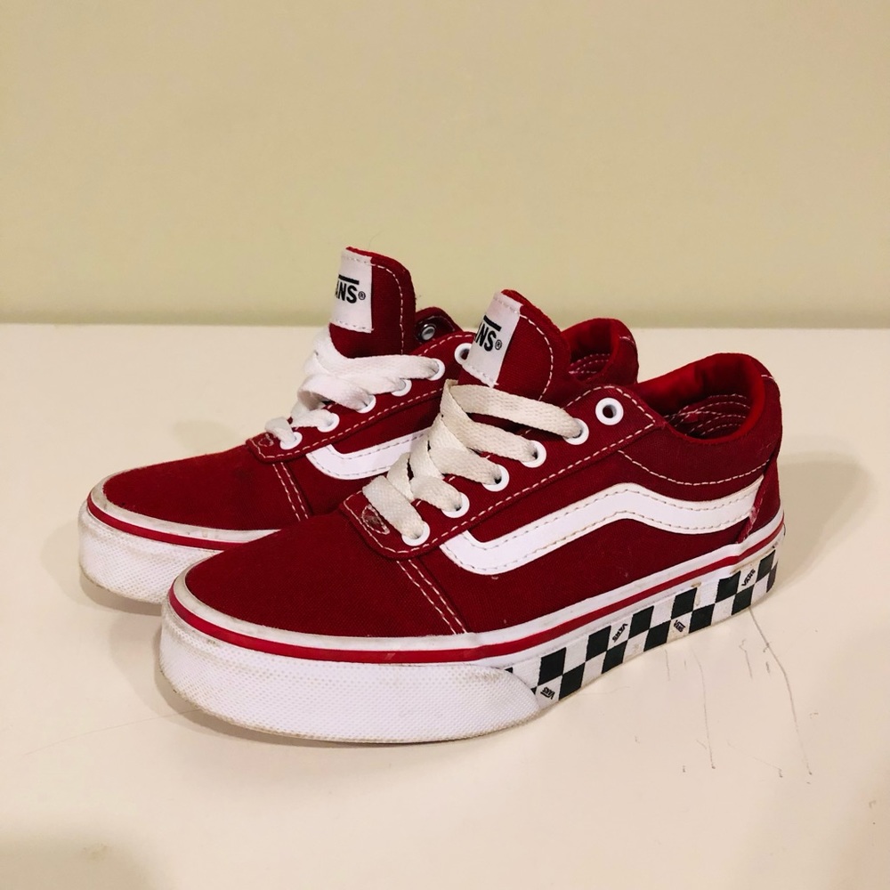 Vans red size US youth 12.5